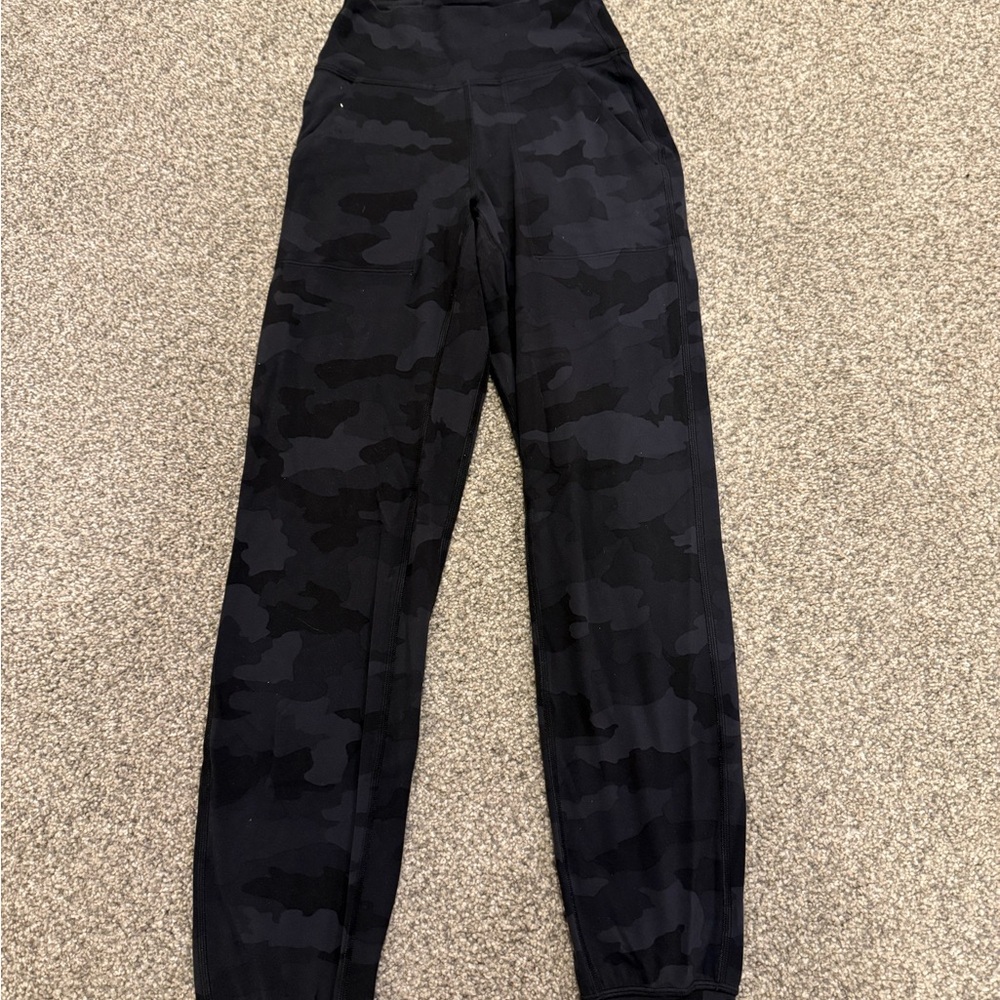 Lululemon Athletica Black Camo Pants